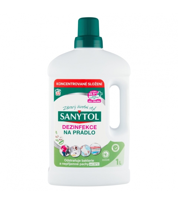 SANYTOL dezinfekcia na prádlo a práčky 1 L