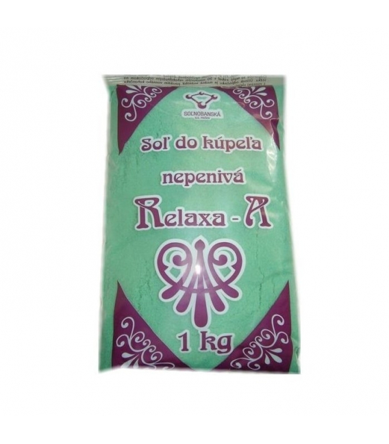 RELAXA nepenivá soľ do kúpeľa eukalyptus 1kg