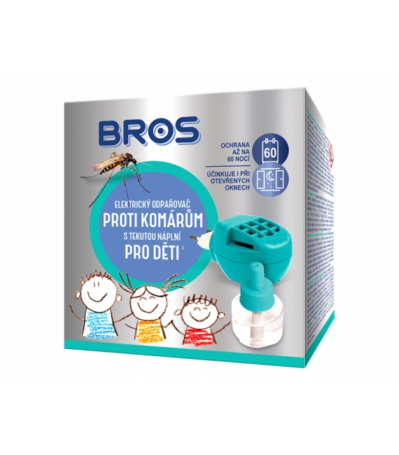 BROS- elektrický odparovač proti komárom pre deti