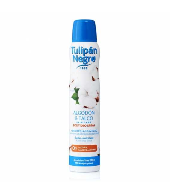 Tulipán Negro Deo Spray  Algodón&Talco 200ml