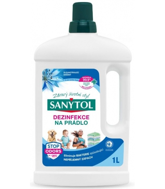 SANYTOL dezinfekcia na prádlo a práčky 1 L