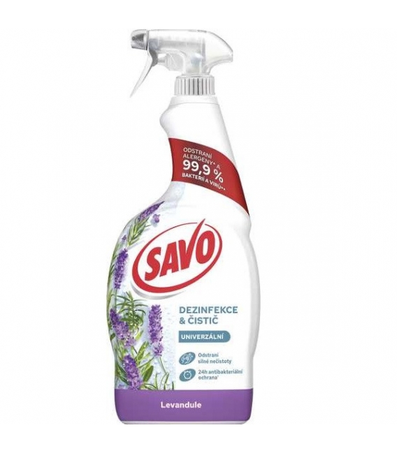 SAVO antibakteriálny univerzálny dezinfekčný sprej Levandula 700 ml