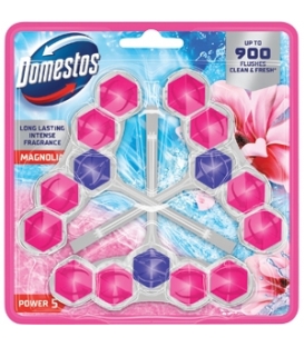 DOMESTOS Power 5 Magnolia WC blok 3 x 50 g