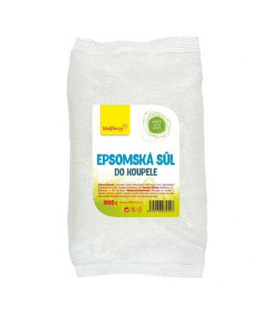 WOLFBERRY Epsomská soľ do kúpeľa 1000g