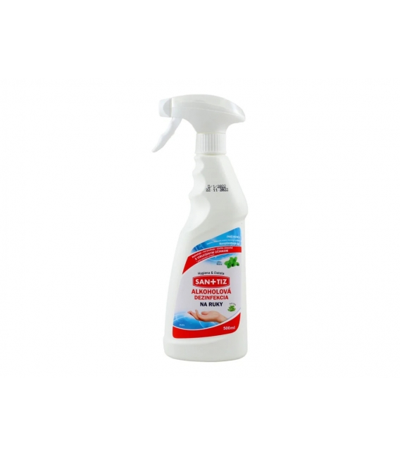 SANITIZ alkoholová dezinfekcia s rozprašovačom 500ml