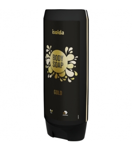ISOLDA Gold body soap 550 ml, CLICK&GO!