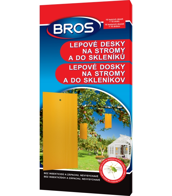 BROS- lepové dosky na stromy a do sklenníkov 10ks