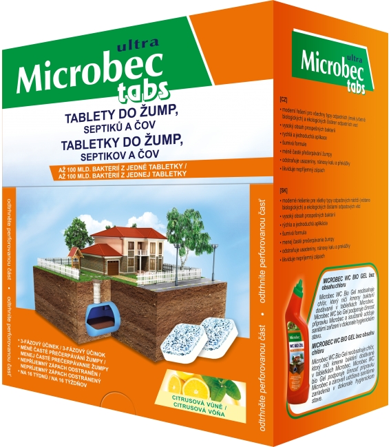 BROS- Microbec tablety do žúmp, septikov a ČOV 16x20g