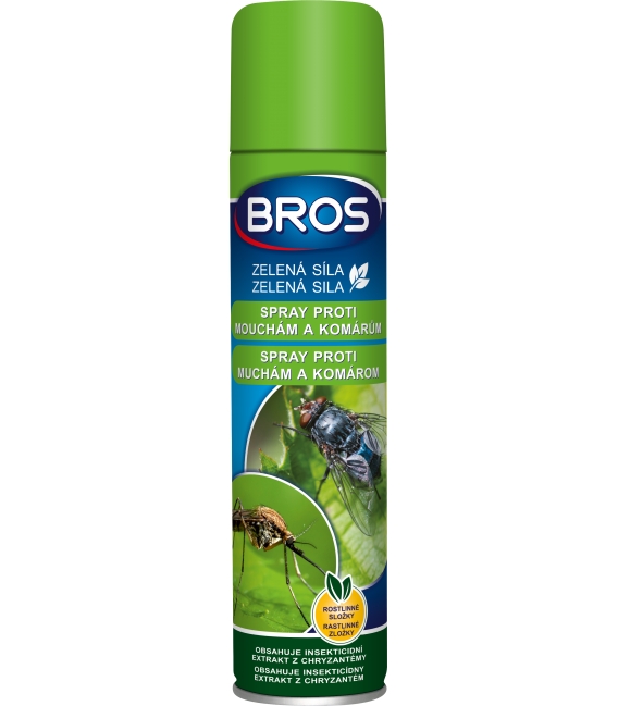 BROS- ZELENÁ SILA spray proti muchám a komárom 300ml