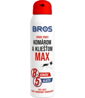 BROS spray proti komárom a kliešťom MAX 90ml