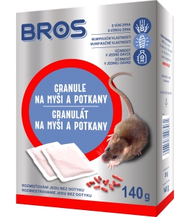 BROS- granulát na myši a potkany 140g