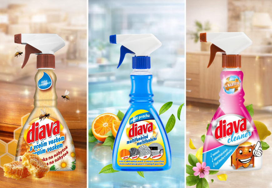 DIAVA nábytkové čističe