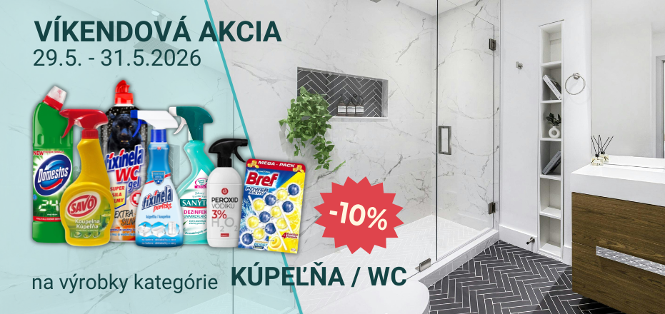 V&iacute;kendov&aacute; akcia -10% k&uacute;peľňa